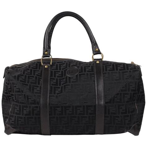 fendi black duffel bag|fendi duffle bag vintage.